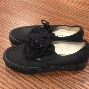 Vans Canvas Shoes, Black, Size 7 Women’s 5.5 Mens